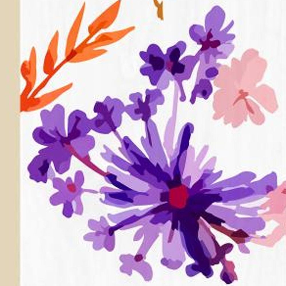 47" White Red And Purple Solid Wood Floral Bouquet Porch Sign HomeRoots