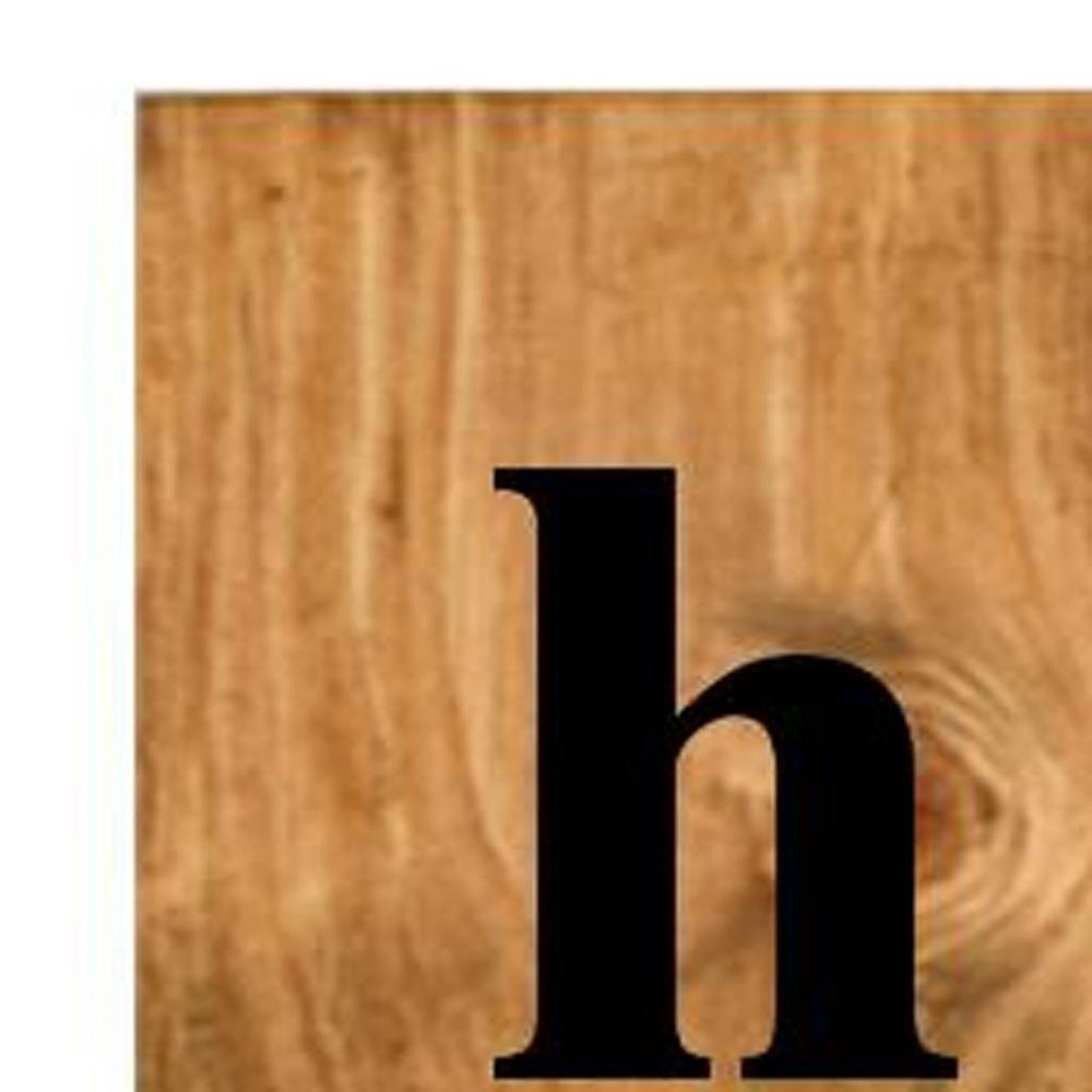 47" Black And Natural Solid Wood Wildflowers Hello Porch Sign HomeRoots