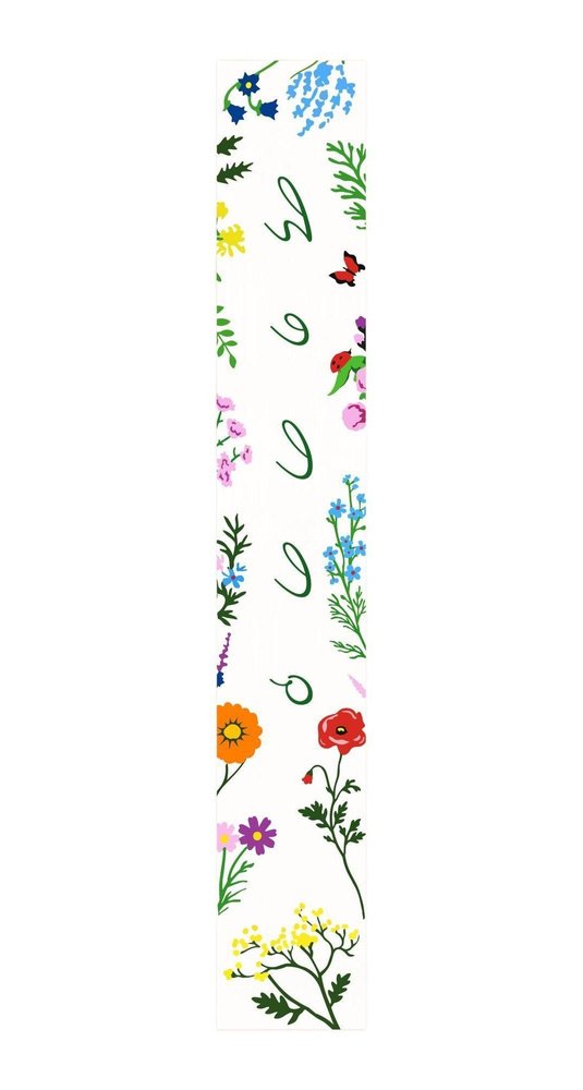 59" Green And White Solid Wood Floral Bouquet Hello Porch Sign — view 7