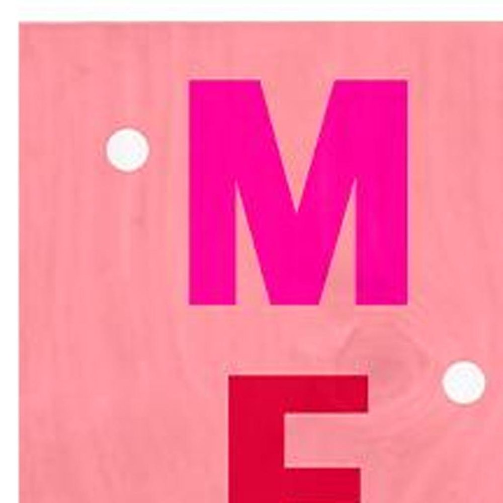 59" Pink And White Solid Wood Merry & Bright Christmas Snow Scene Porch Sign HomeRoots