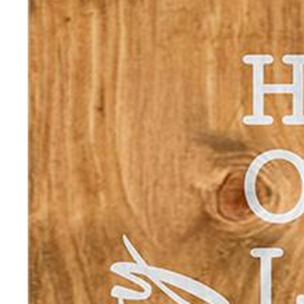 47" Green Natural And White Solid Wood Happy Holidays Christmas Christmas Trees Porch Sign HomeRoots