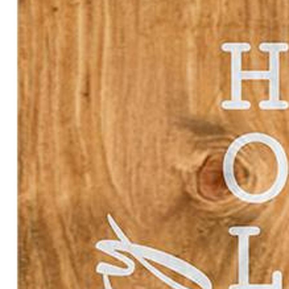 59" Green Natural And White Solid Wood Happy Holidays Christmas Christmas Trees Porch Sign — view 3