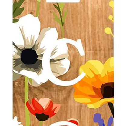 47" Green Natural And White Solid Wood Welcome Porch Sign