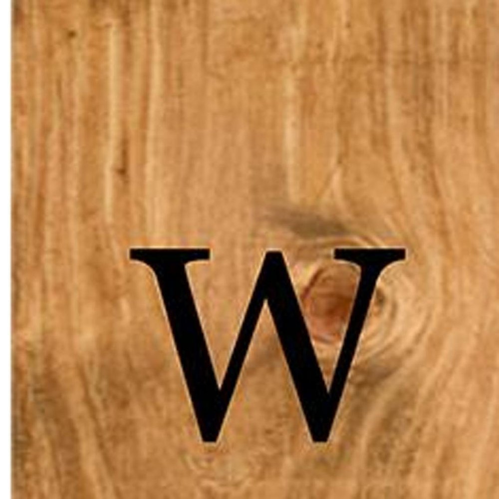 47" Black And Natural Solid Wood Welcome Porch Sign — view 4