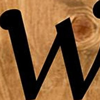 47" Black And Natural Solid Wood Welcome Porch Sign HomeRoots