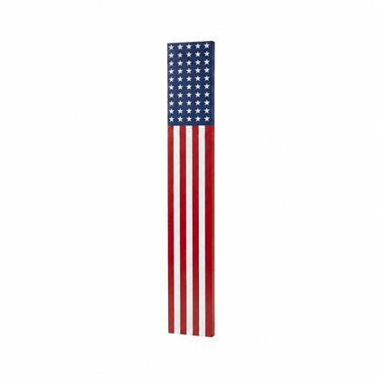 47" Red White And Blue Stars And Stripes Solid Wood Porch Sign HomeRoots