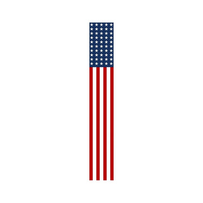 47" Red White And Blue Stars And Stripes Solid Wood Porch Sign HomeRoots