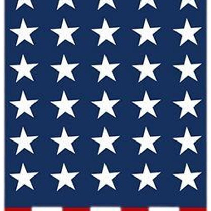 47" Red White And Blue Stars And Stripes Solid Wood Porch Sign HomeRoots