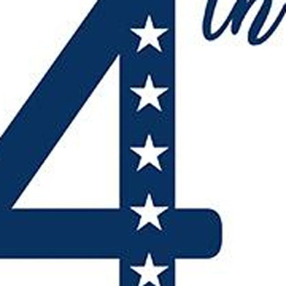 47" Red White And Blue Solid Wood Happy July 4th Porch Sign HomeRoots