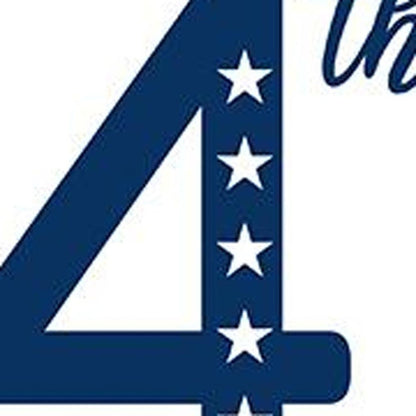 47" Red White And Blue Solid Wood Happy July 4th Porch Sign HomeRoots