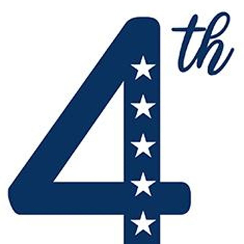 47" Red White And Blue Solid Wood Happy July 4th Porch Sign — view 9