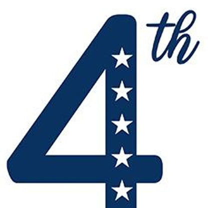 47" Red White And Blue Solid Wood Happy July 4th Porch Sign HomeRoots