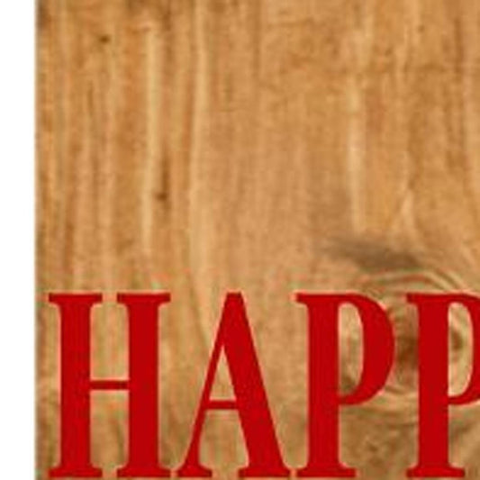 59" Natural Red White And Blue Solid Wood Happy July 4th Porch Sign