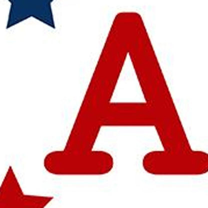 59" Red White And Blue Solid Wood God Bless America Porch Sign HomeRoots