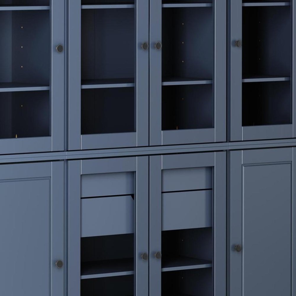 72" Beige Solid Wood 8 Two Drawer Pantry Or Storage Closet — view 15