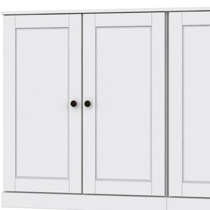64" White Solid Wood Sideboard With Two Doors