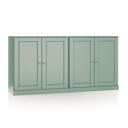 64" Sage Solid Wood Sideboard With Two Doors
