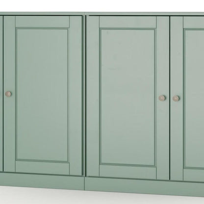 64" Sage Solid Wood Sideboard With Two Doors
