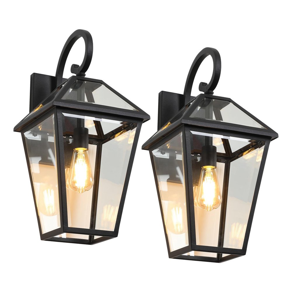 Black Transparent Outdoor Hanging Light HomeRoots