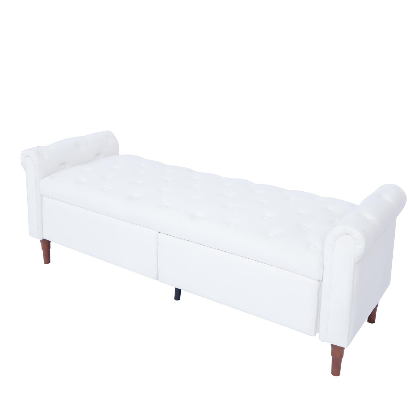 Storage Velvet Ottoman Bench with 2 Drawers for Bedroom End of Bed - FurniFindUSA