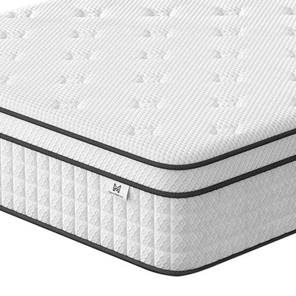 10" Full Double Gel Memory Foam Medium Check Hybrid Mattress HomeRoots