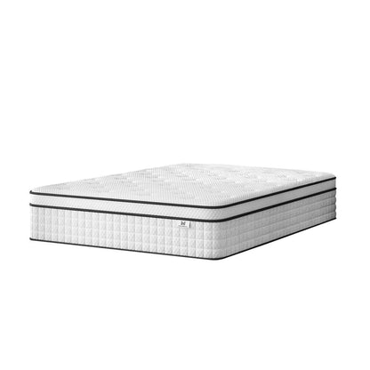 10" Full Double Gel Memory Foam Medium Check Hybrid Mattress HomeRoots