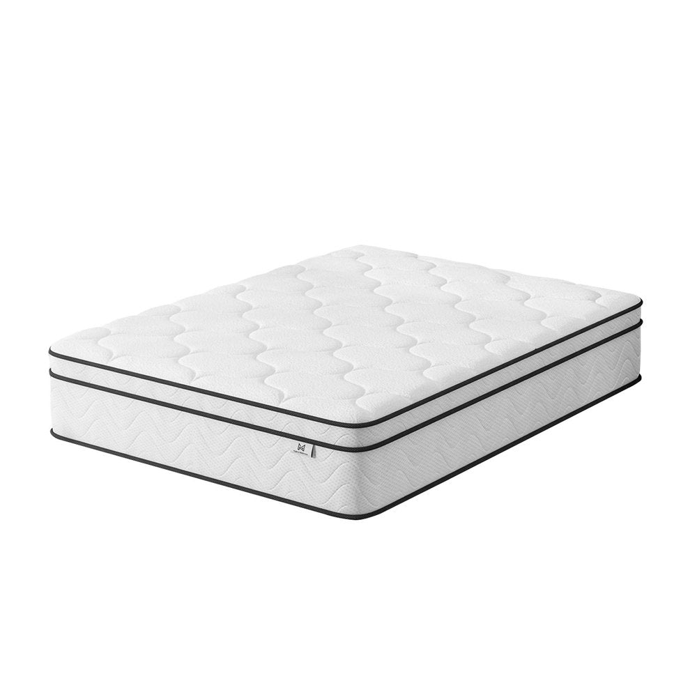 10" Twin Gel Memory Foam Medium Chevron Hybrid Mattress — view 10