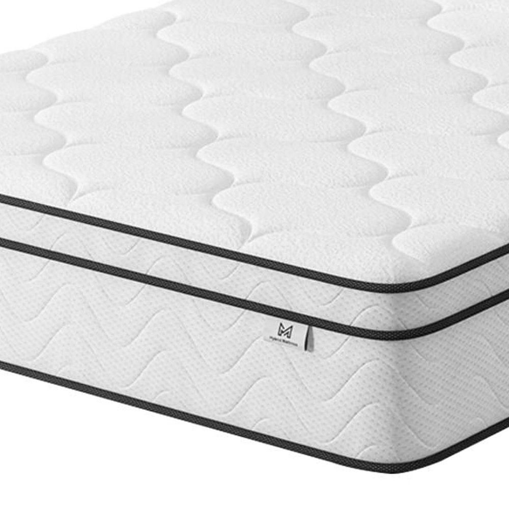 10" Twin Gel Memory Foam Medium Chevron Hybrid Mattress — view 12