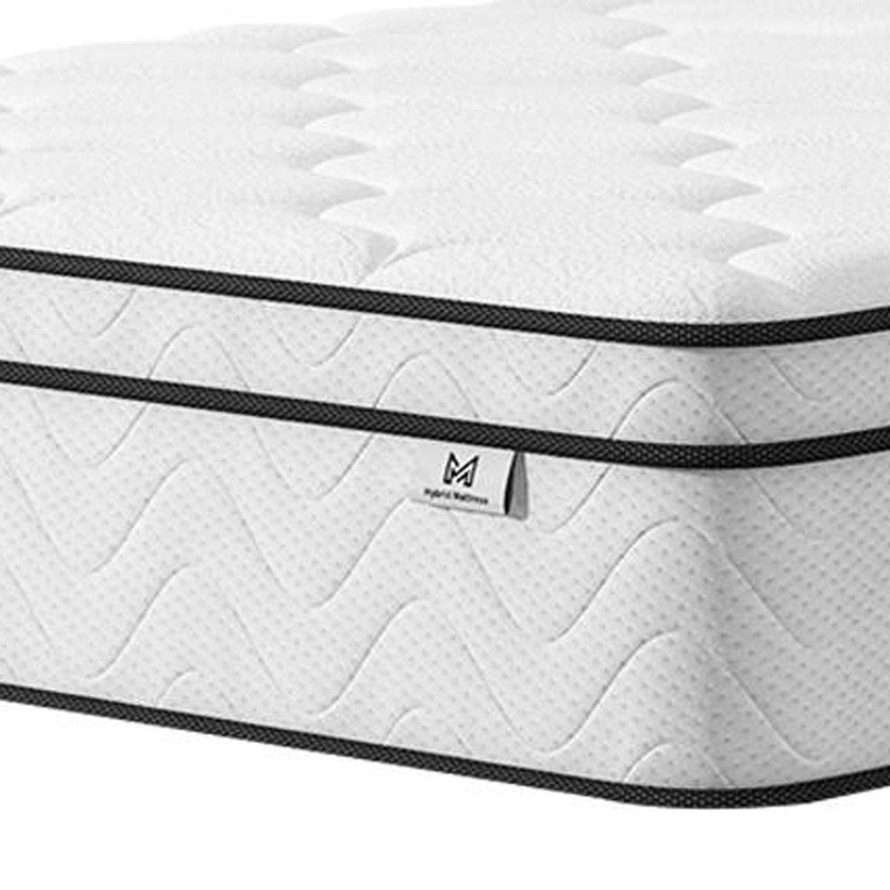 12" Twin Gel Memory Foam Medium Chevron Hybrid Mattress — view 5