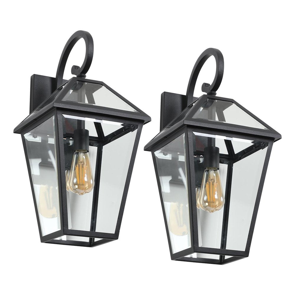 Black Transparent Outdoor Hanging Light HomeRoots