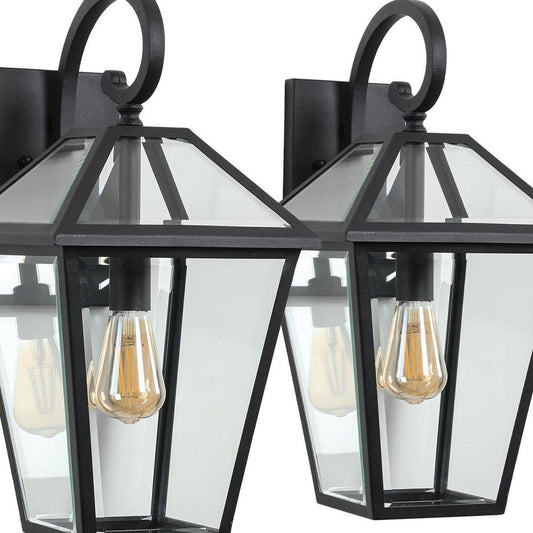 Black Transparent Outdoor Hanging Light