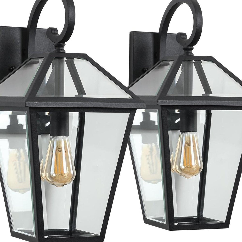 Black Transparent Outdoor Hanging Light HomeRoots