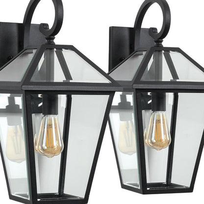 Black Transparent Outdoor Hanging Light HomeRoots