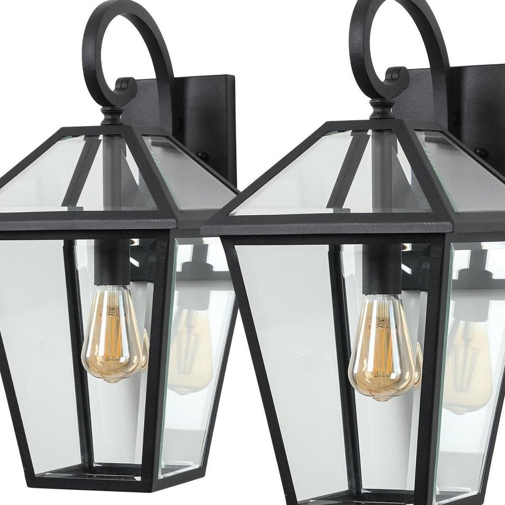 Black Transparent Outdoor Hanging Light