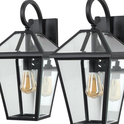 Black Transparent Outdoor Hanging Light