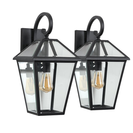 Black Transparent Outdoor Hanging Light HomeRoots