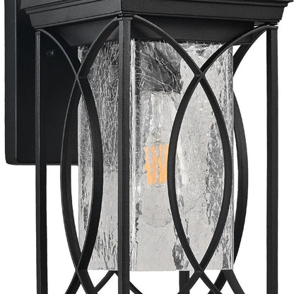 Black Transparent LED Outdoor Hanging Light HomeRoots