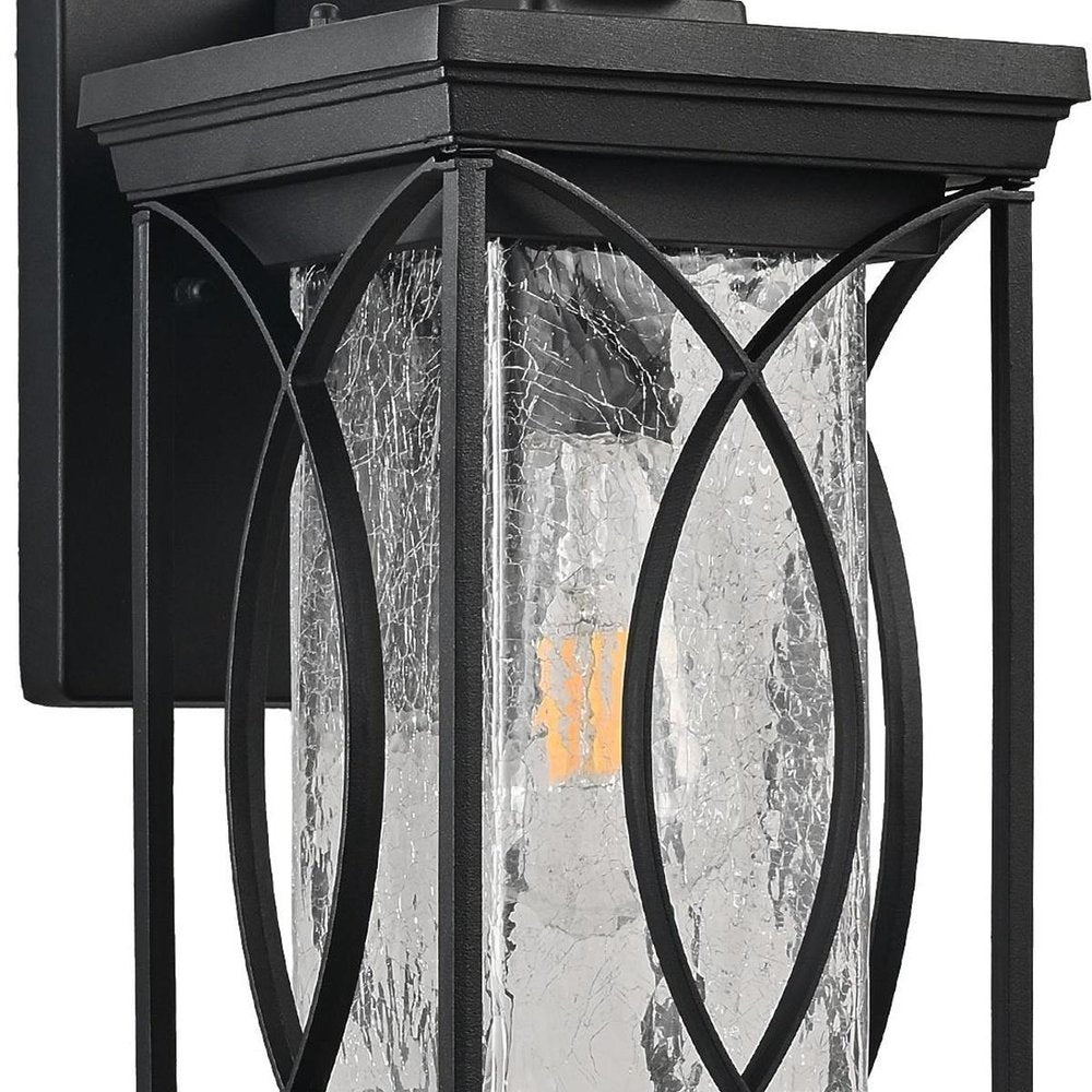 Black Transparent LED Outdoor Hanging Light — view 3
