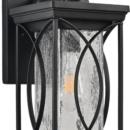 Black Transparent LED Outdoor Hanging Light HomeRoots