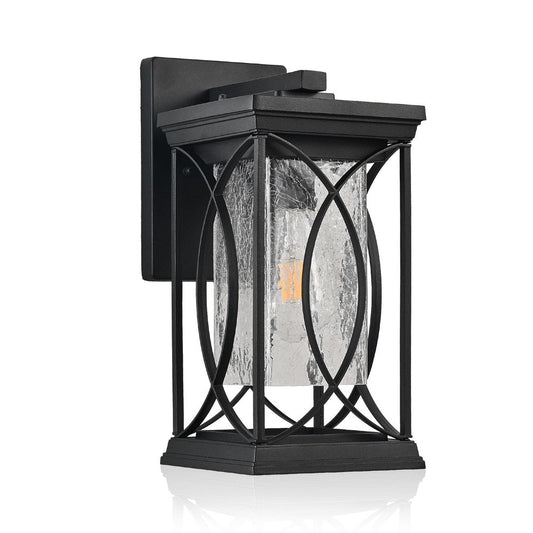 Black Transparent LED Outdoor Hanging Light HomeRoots