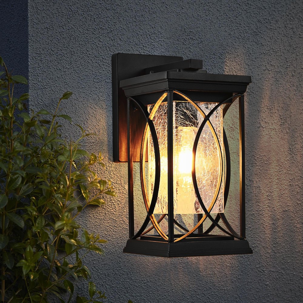 Black Transparent LED Outdoor Hanging Light — view 6