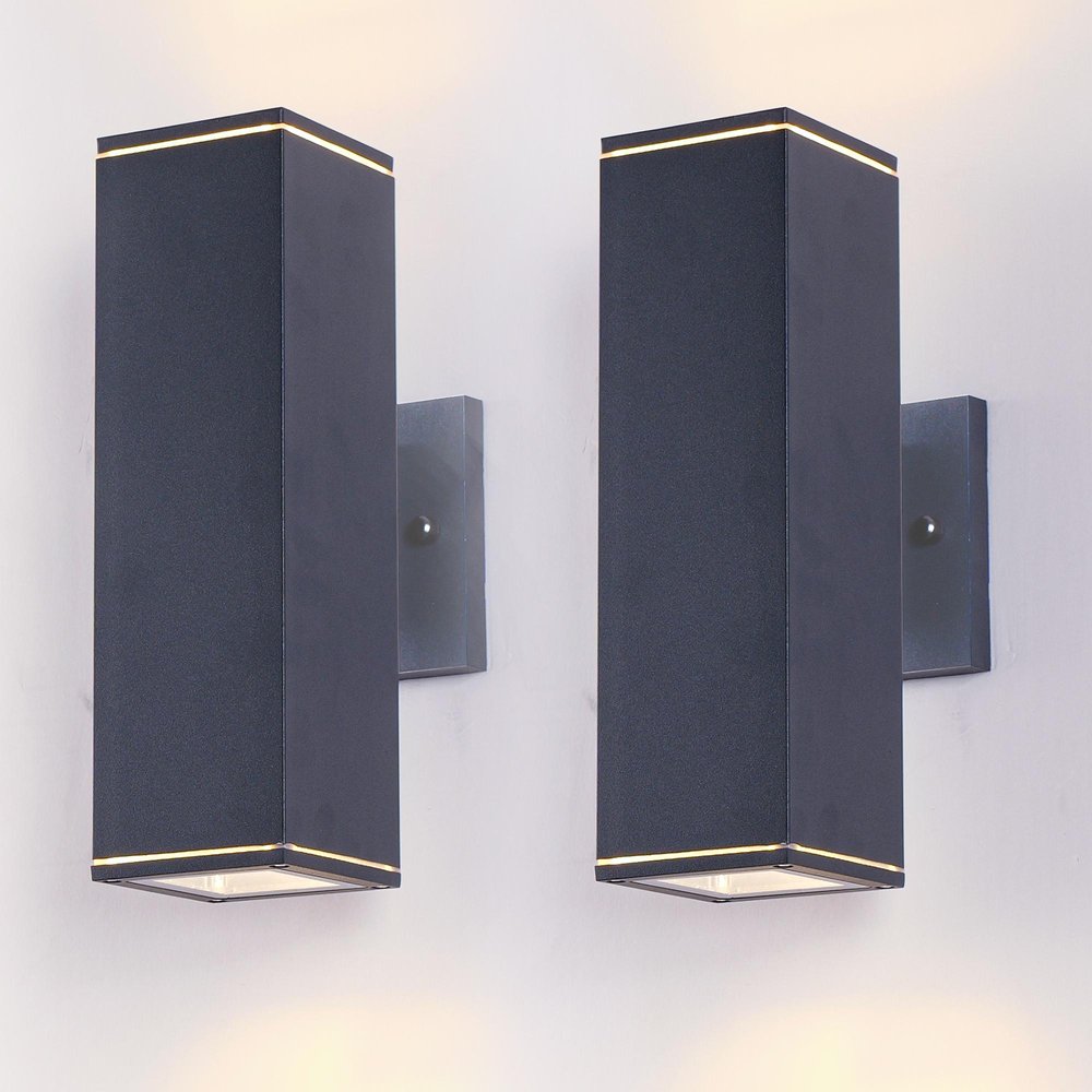 Black Transparent Outdoor Hanging Light — view 3