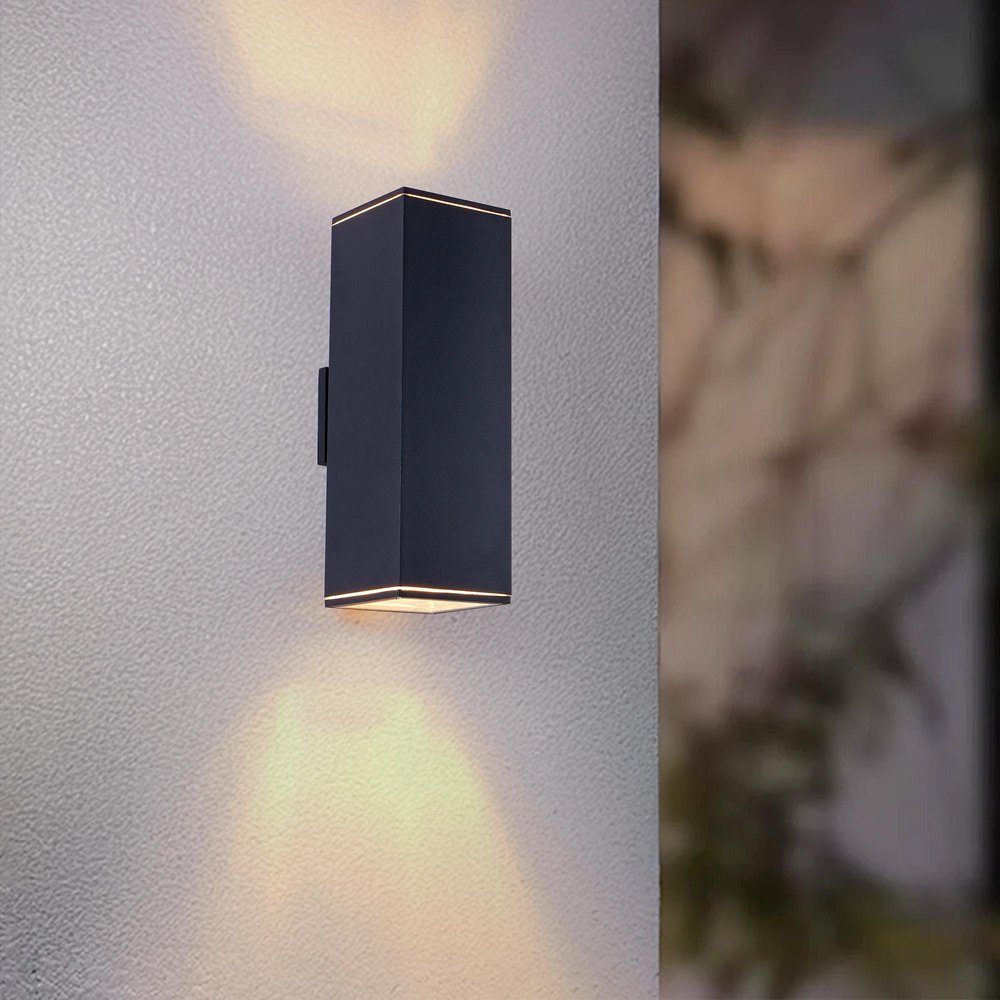 Black Transparent Outdoor Hanging Light — view 2