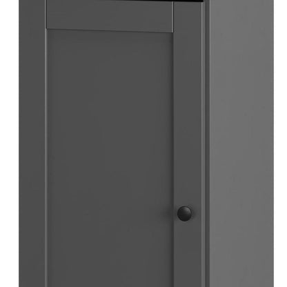 Gray Ten Pair Solid WoodShoe Storage Cabinet HomeRoots