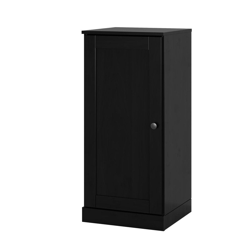 Black Ten Pair Solid WoodShoe Storage Cabinet — view 1