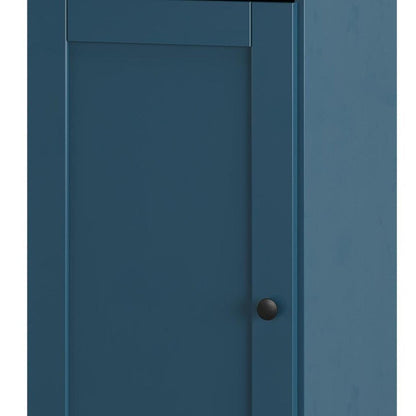 Teal Blue Ten Pair Solid WoodShoe Storage Cabinet HomeRoots