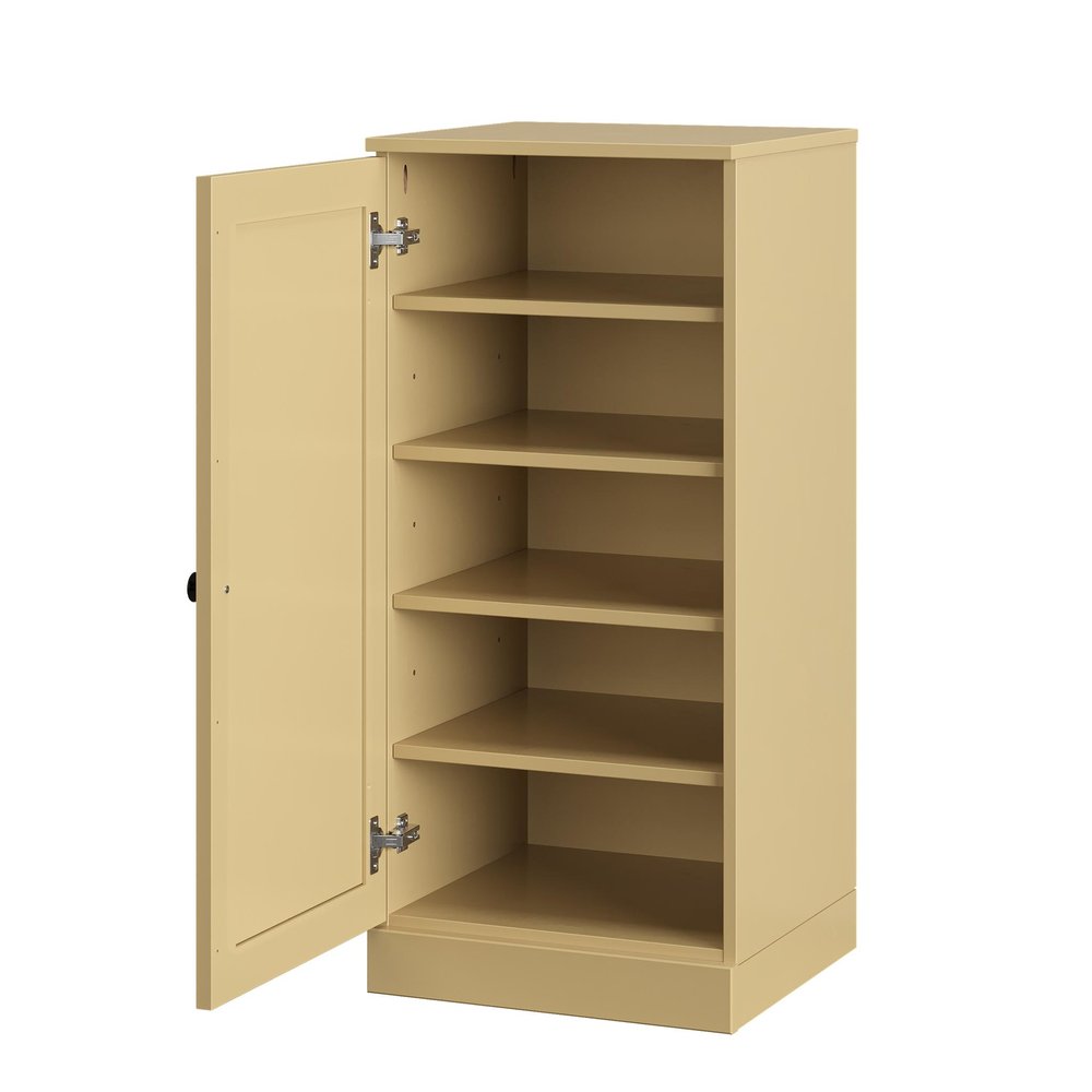 Yellow Ten Pair Solid WoodShoe Storage Cabinet — view 2