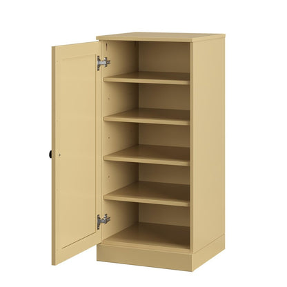 Yellow Ten Pair Solid WoodShoe Storage Cabinet HomeRoots