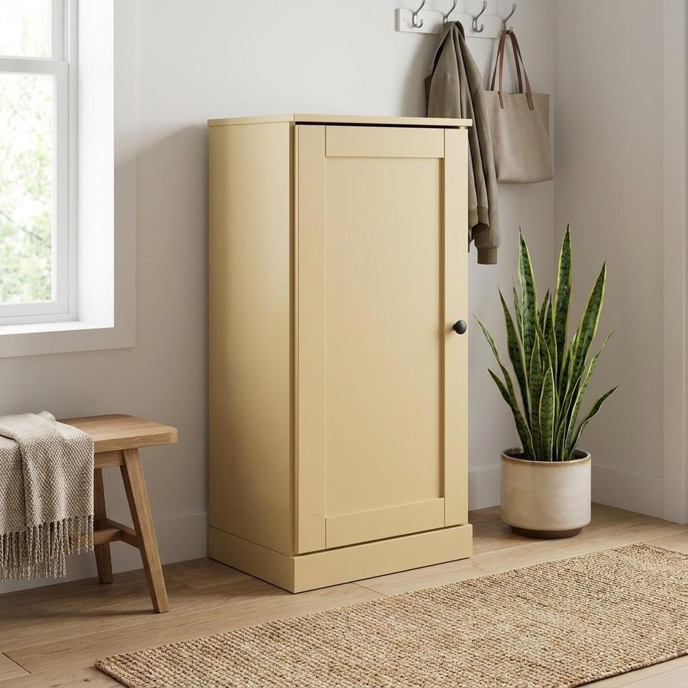Yellow Ten Pair Solid WoodShoe Storage Cabinet — view 5