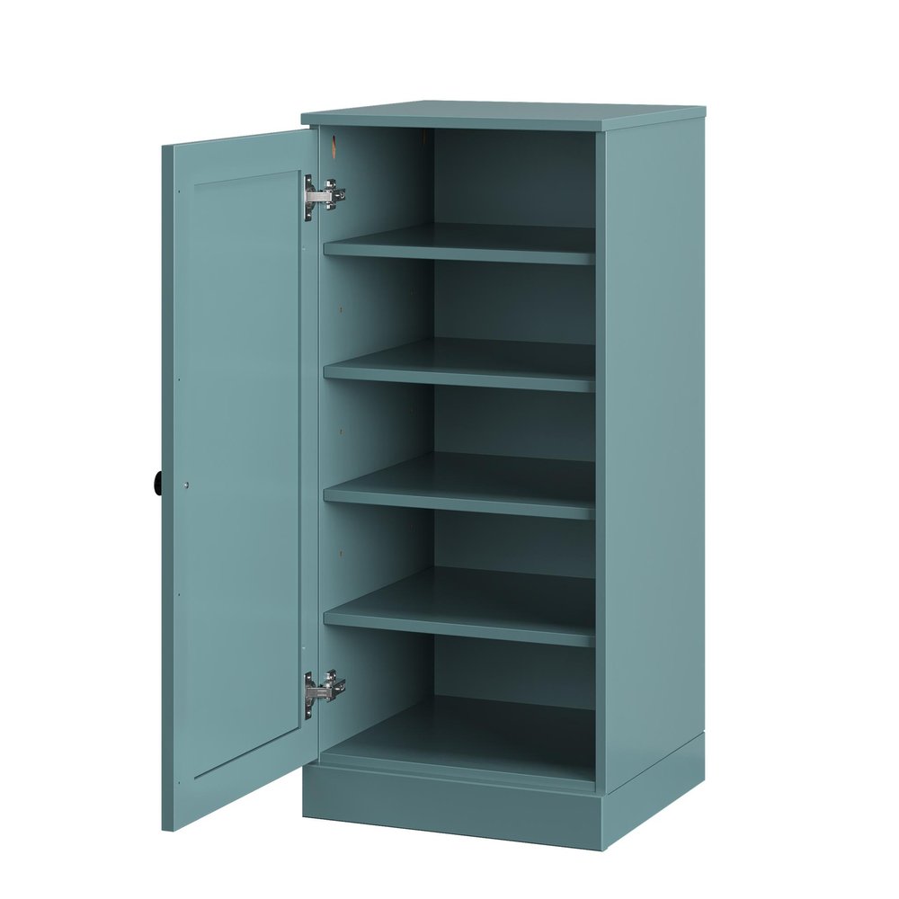 Aqua Ten Pair Solid WoodShoe Storage Cabinet — view 2